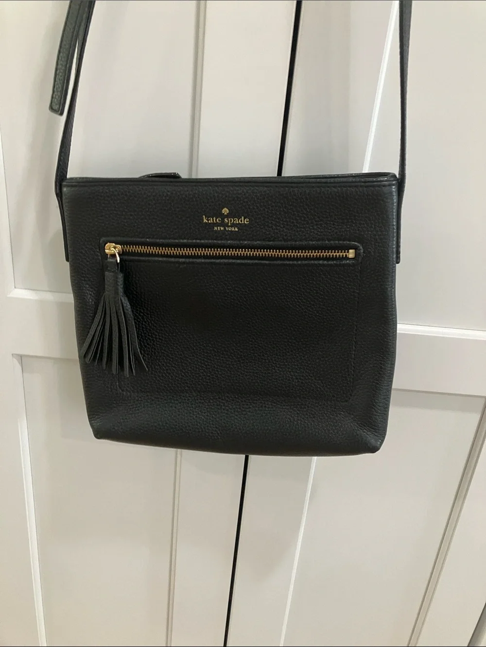 Kate Spade Women's Black Dessi Chester Street Crossbody Bag Leather Purse